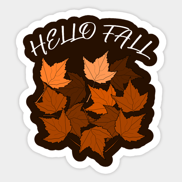 Hello fall Sticker by halazidan